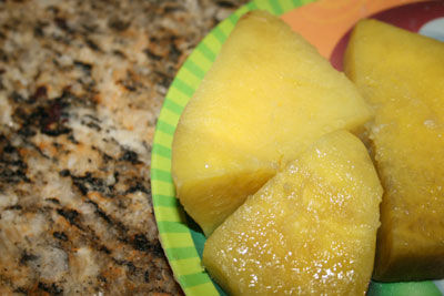 Boiled yam
